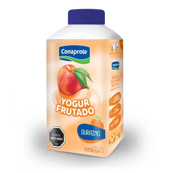 Yogur Conaprole Batido Integral Frutado Durazno Tetra 500 g