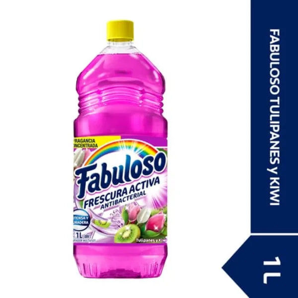 Limpiador Fabuloso antibacterial tulipanes y kiwi 1 l