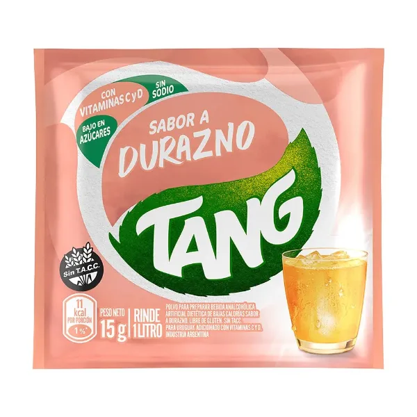 Jugo Tang en Polvo Durazno con Vitamina C 18 g