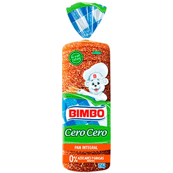 Pan integral Bimbo cero 520 g