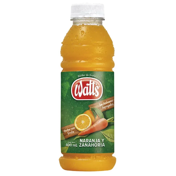 Jugo Watts Naranja Zanahoria 400 ml