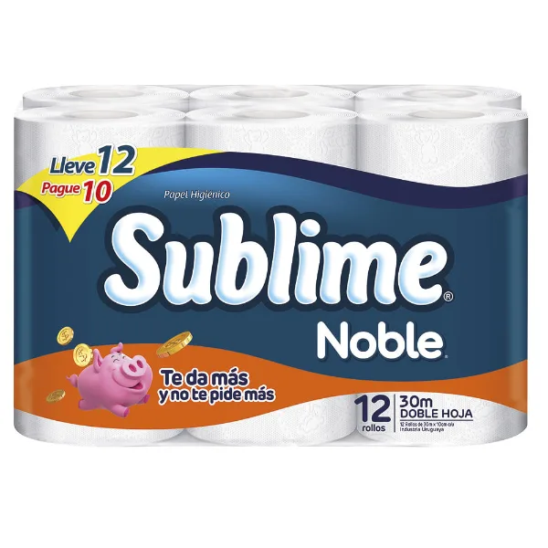 Papel higiénico Sublime 12 x 10 30 m