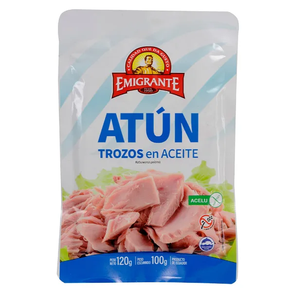 Atún Emigrante Trozos en aceite 120 g