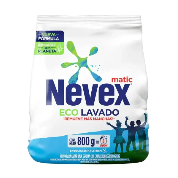 Jabon en Polvo Nevex Matic Poder Acelerador 800 g