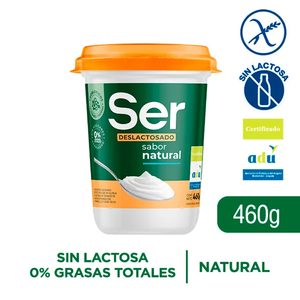 Yogur Ser Deslactosado Natural 460 g