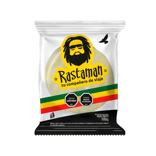 Alfajor Rastaman Triple Chocolate Blanco 100 g