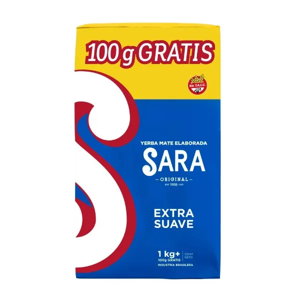 Yerba Sara Azul 1kg+100gr