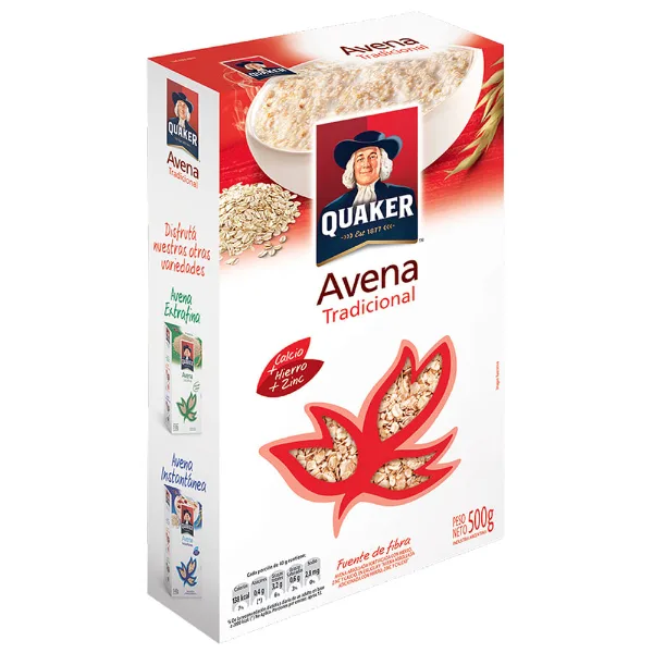 Avena Tradicional Quaker Fortificada 500 g