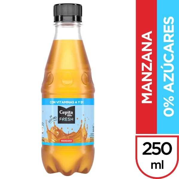 Jugo Cepita Fresh Manzana sin azucar 250 ml