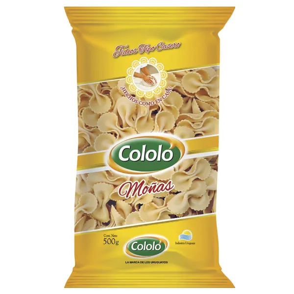 Fideos Cololó Moñas Tipo Casero 500 g