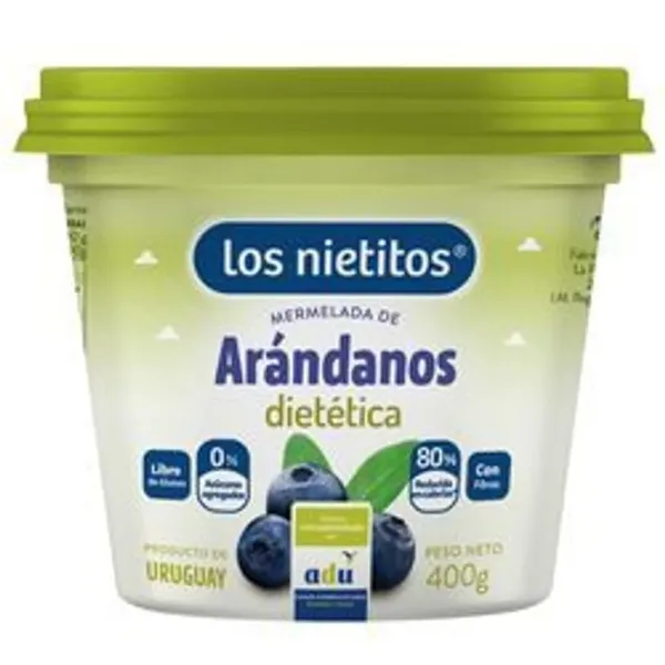 Mermelada Los Nietitos 0% Arandano 400 g