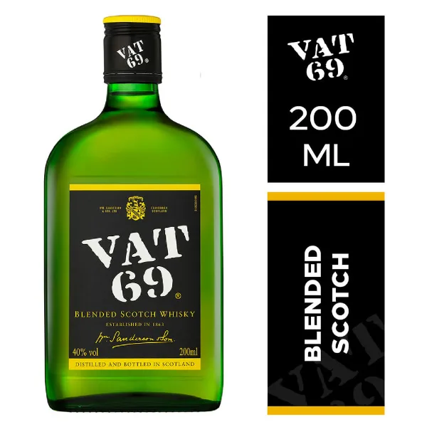 Whisky escocés Vat 69 200 ml