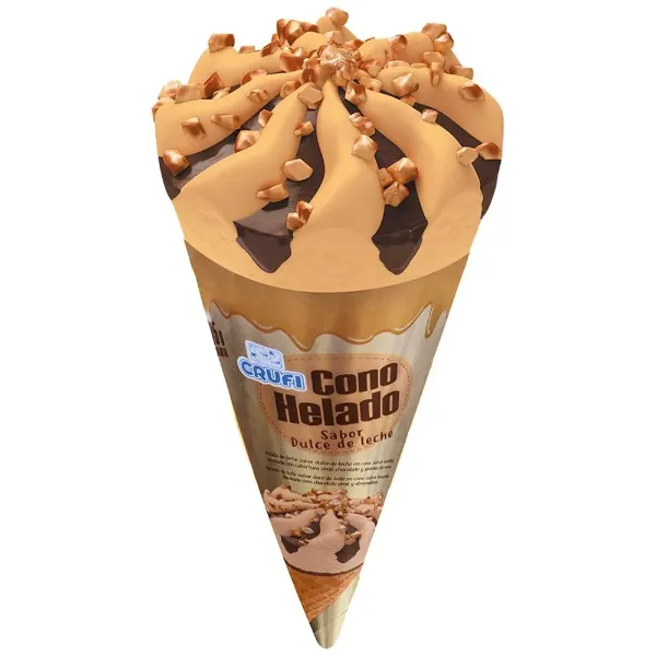 Helado Crufi Cono Dulce de Leche 75 g