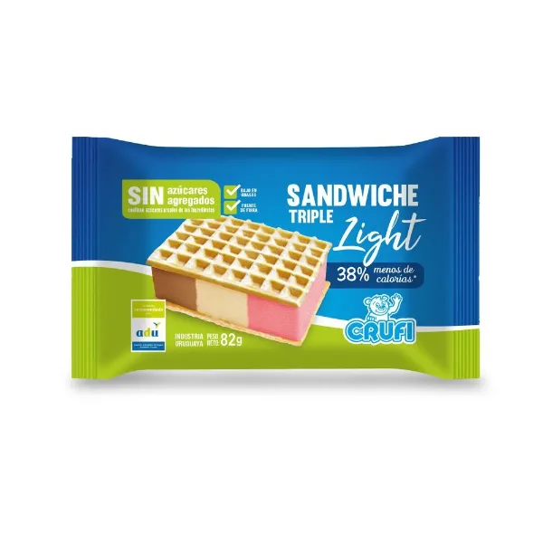 Helado Crufi Sandwiches Triple Diet 82 g