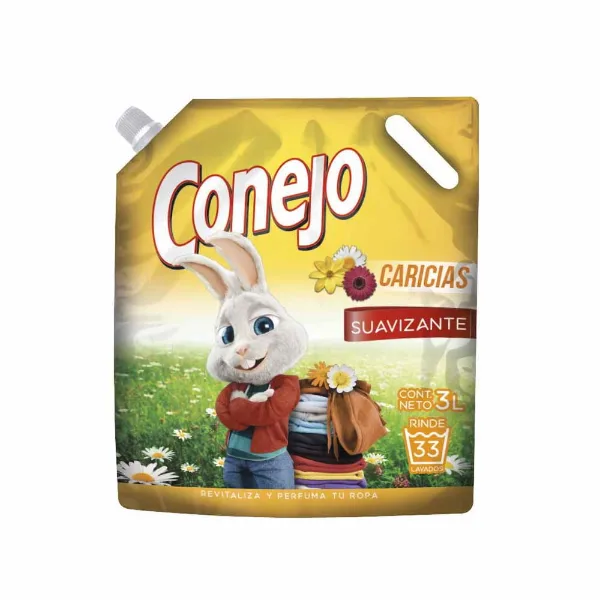Suavizante de ropa Conejo aroma caricias Dp. 3 l