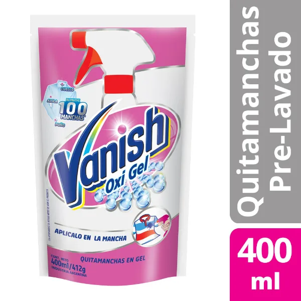 Prelavado Líquido Vanísh Oxi-Gel doy pack 400 ml