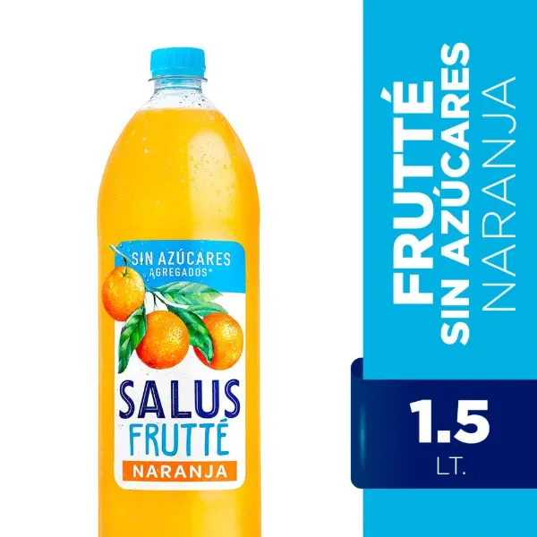 Agua Saborizada Salus Frutte Naranja sin Azucares 1,5 l