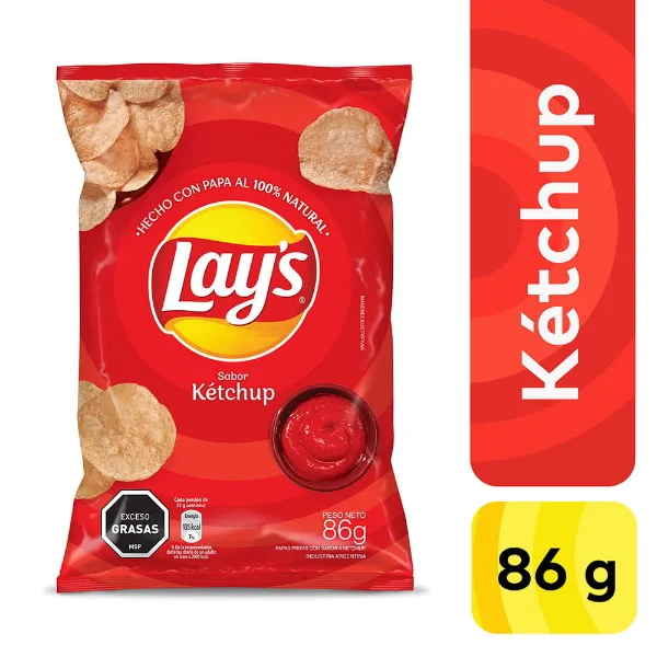Papas fritas Lay's kétchup 86 g