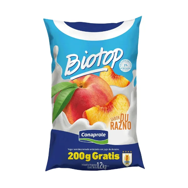 Yogur Biotop Durazno 1,2 kg
