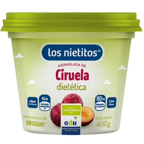 Mermelada Los Nietitos Dietetica 0% Ciruela Pote 400 g