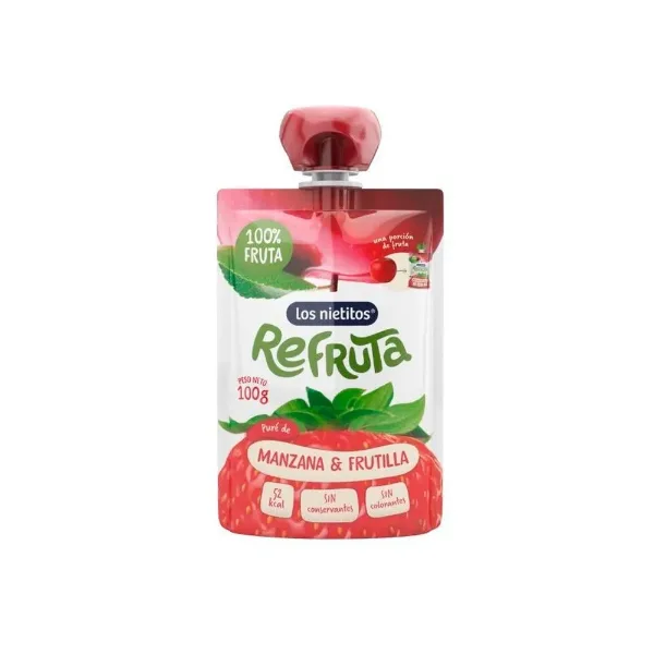 Alimento Los Nietitos Refruta Frutilla,manzana 100 cc