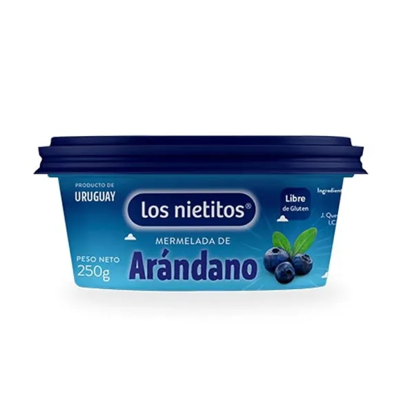 Mermelada Los Nietitos Arandano Pote 250 g