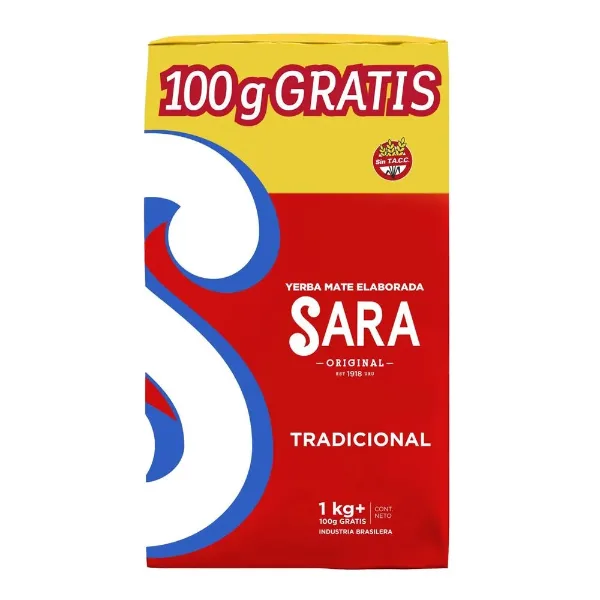Yerba Sara Tradicional +100g 1 kg
