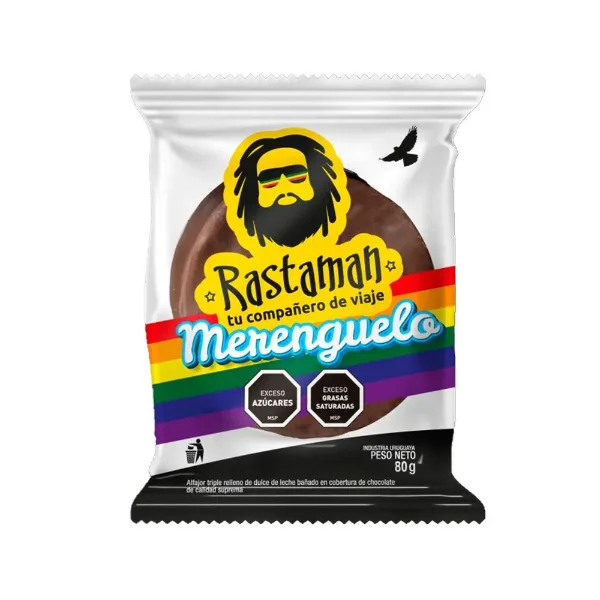 Alfajor Rastaman Merenguelo 80 g