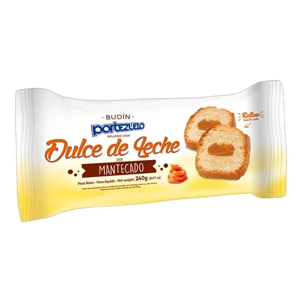 Budin Portezuelo Relleno Mantecado con Dulce de Leche