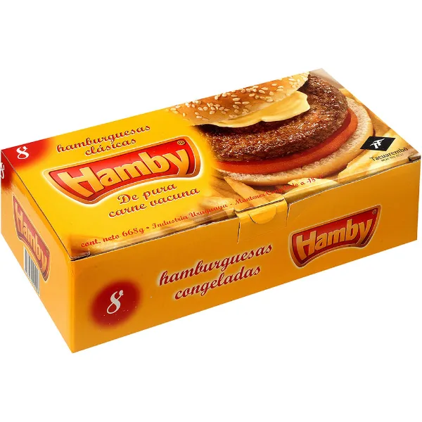 Hamburguesa Hamby 668 g 8 un.