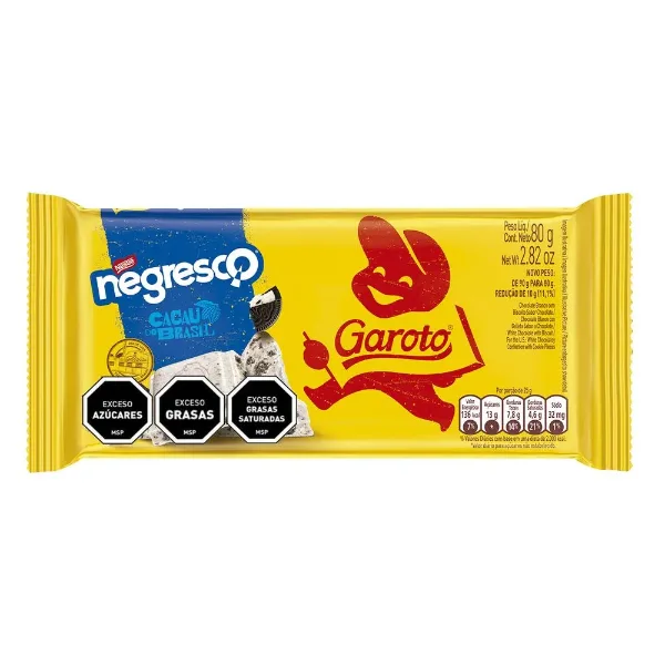Chocolate Garoto Tableta Jumbo Negresco 80 g