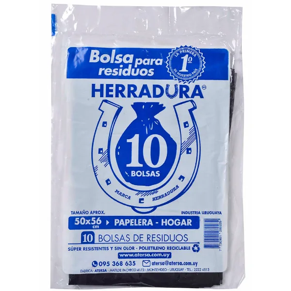 Bolsa de Residuos Herradura 50x56 cm 10 un.