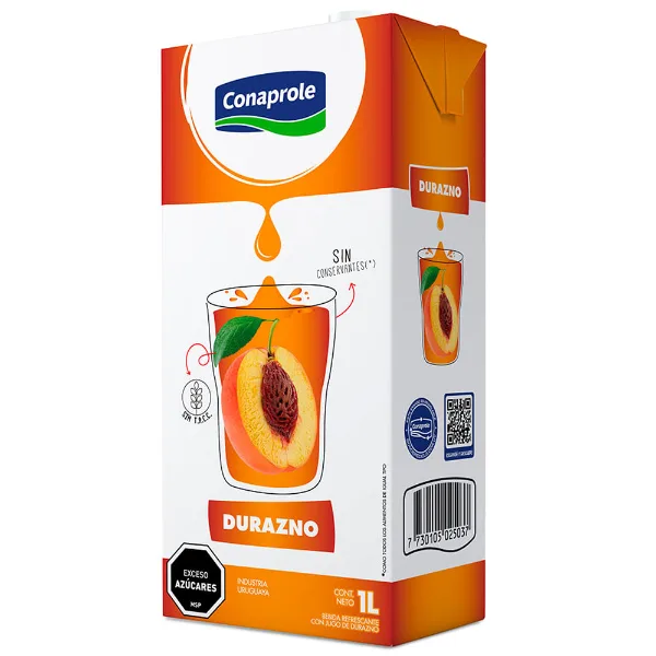 Jugo Conaprole durazno fortificado 1 l