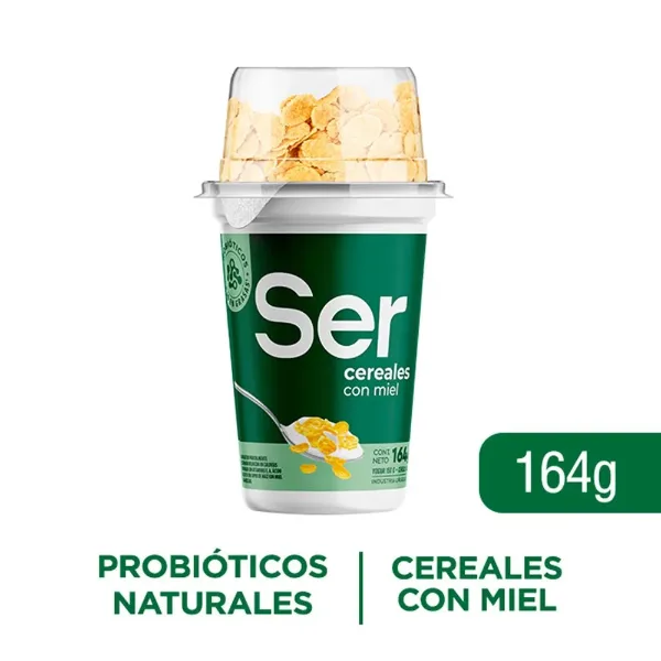 Yogur Ser Natural con Cereales y Miel 166 g