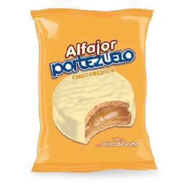 Alfajor Portezuelo Chocolate Blanco