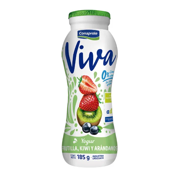 Yogur Bebible Viva Arándanos, Frutilla y Kiwi 185 g