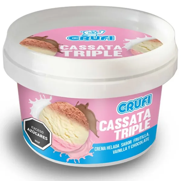 Helado Crufi Cassata Triple 125 g