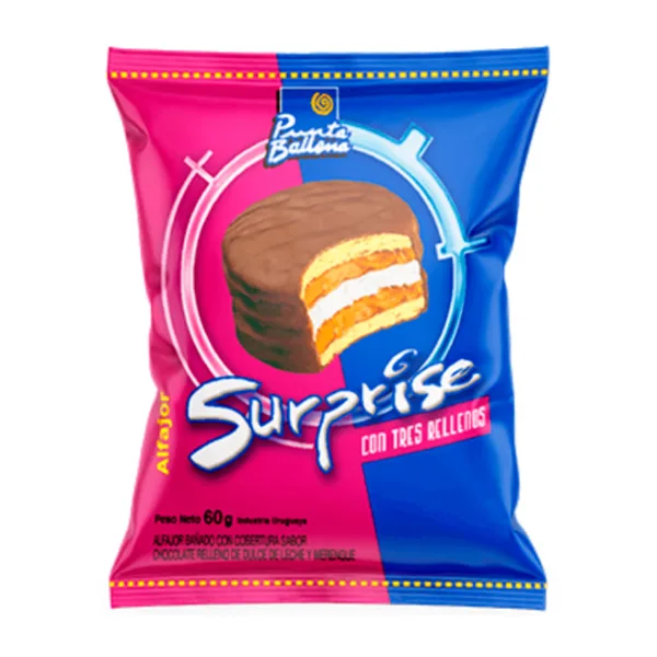 Alfajor Suprise Vainilla Punta Ballena 60 g