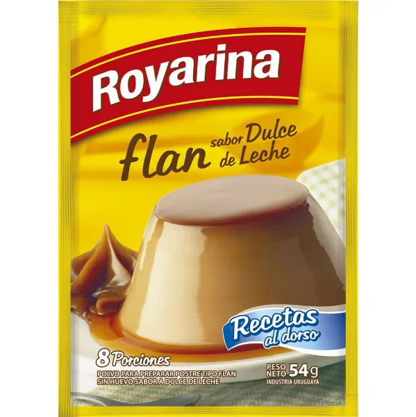 Flan Royarina Dulce de Leche 8 Porciones 54 g