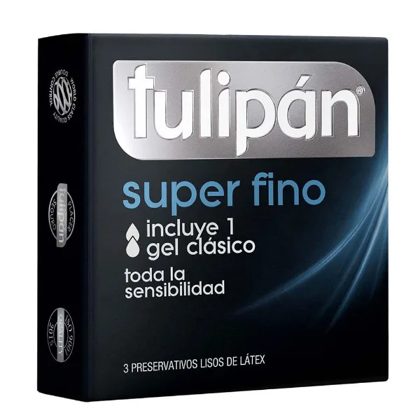 Preservativo Tulipán súper fino 3 un.