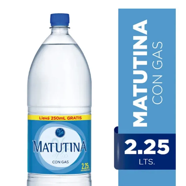 Agua Matutina con gas 2,5 l
