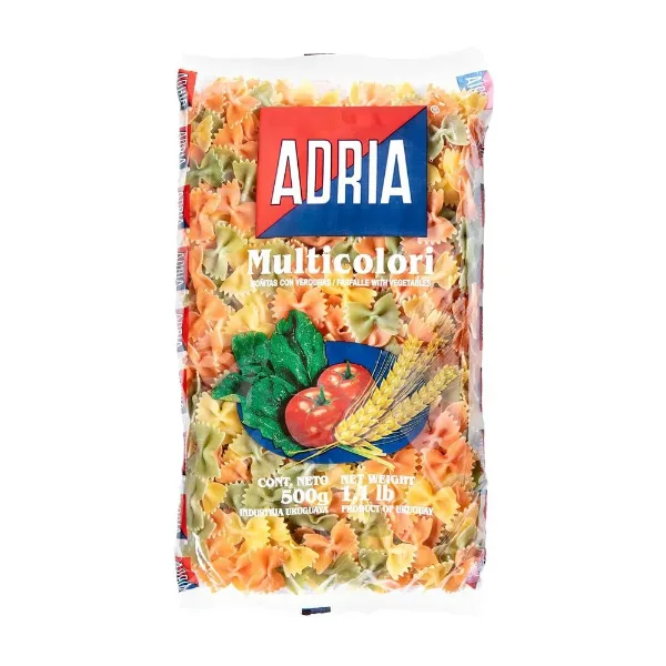 Fideos Adria Multicolor Corbatita 500 g
