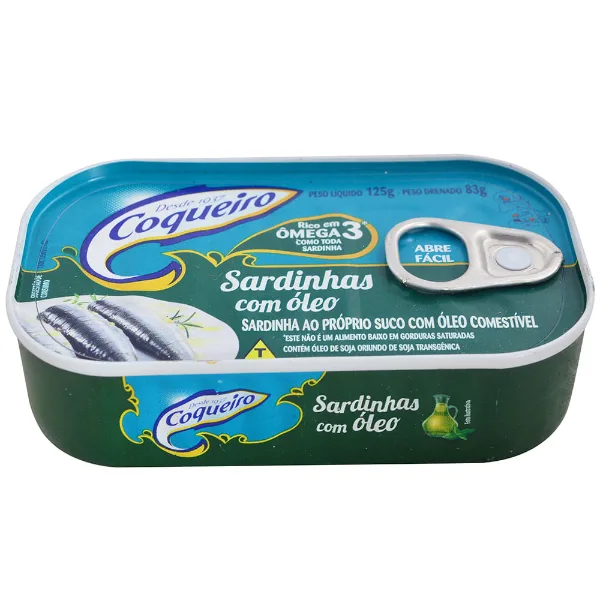 Sardinas en aceite Coqueiro 125 g