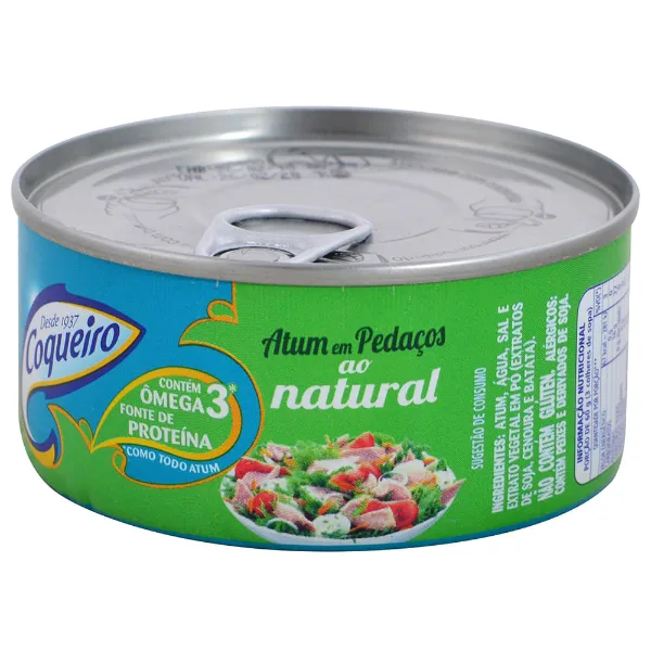 Atún en trozos al natural Coqueiro 170 g
