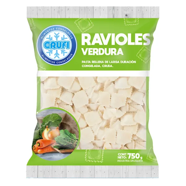 Ravioles de verdura Crufi 750 g