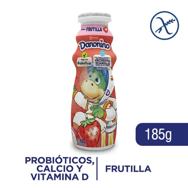 Yogur Danonino Botella Frutilla 185 g