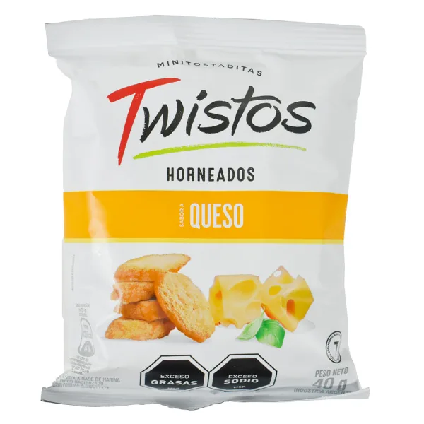 Mini Tostaditas Twistos 4 Quesos 40 g