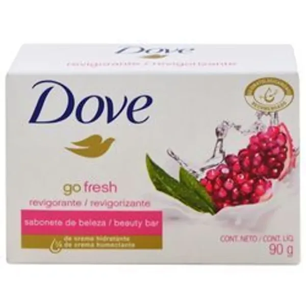 Jabon de Tocador Dove Go Fresh en Barra Granada y Verbena 90 g
